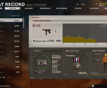 The TEC 9. I don't get it. It just isn't it for me. It has the most kills because of TEC 9 exclusive lobbies. I hate this gun.