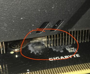 Weird white stuff inside GPU