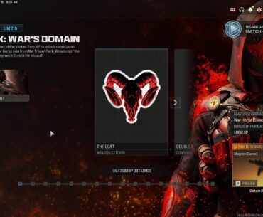 Event XP Requirement to get Molten Camo raised from 458,500xp to 1,233,700xp