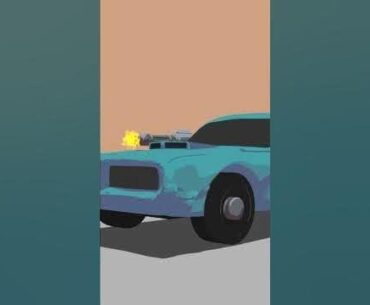 Cyberpunk Car Made in Blender