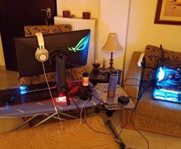 My friend’s temporary setup for a week