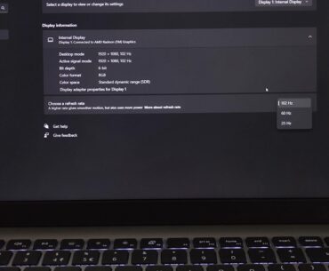 Dell Vostro Display overclock and Underclock