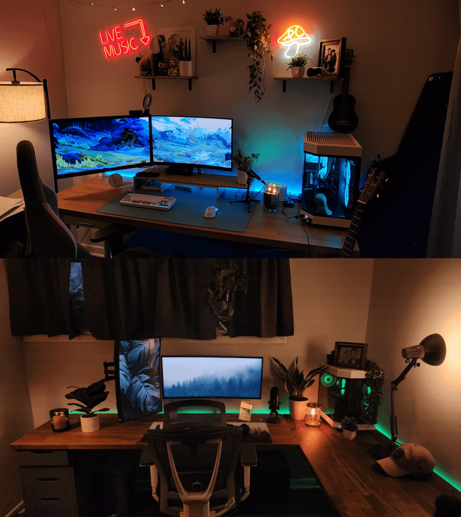 I accidentally made my wife's setup cooler than mine (Hers is on top)
