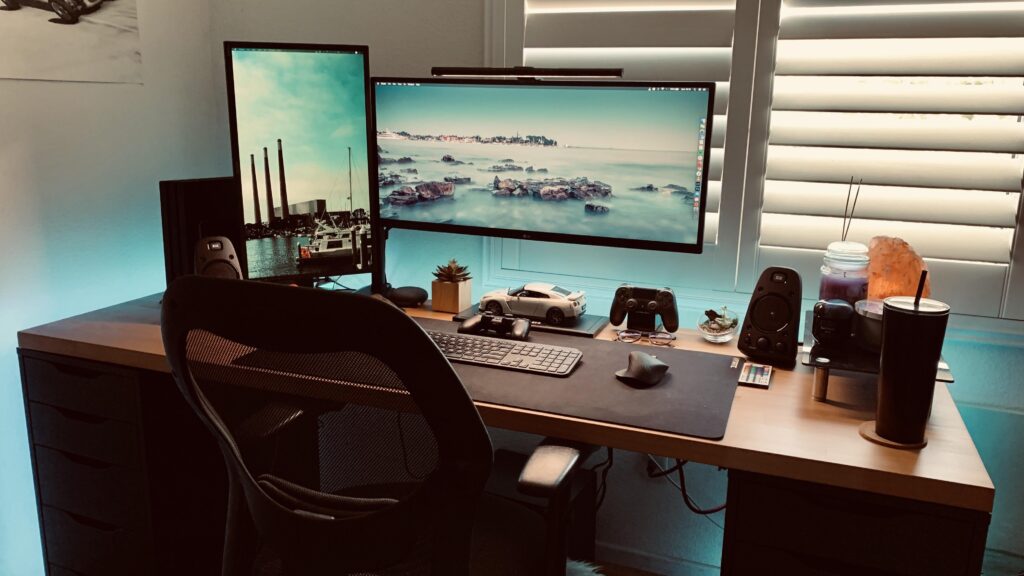 Throwback to my 2020 MacBook Air/PS4 Pro setup