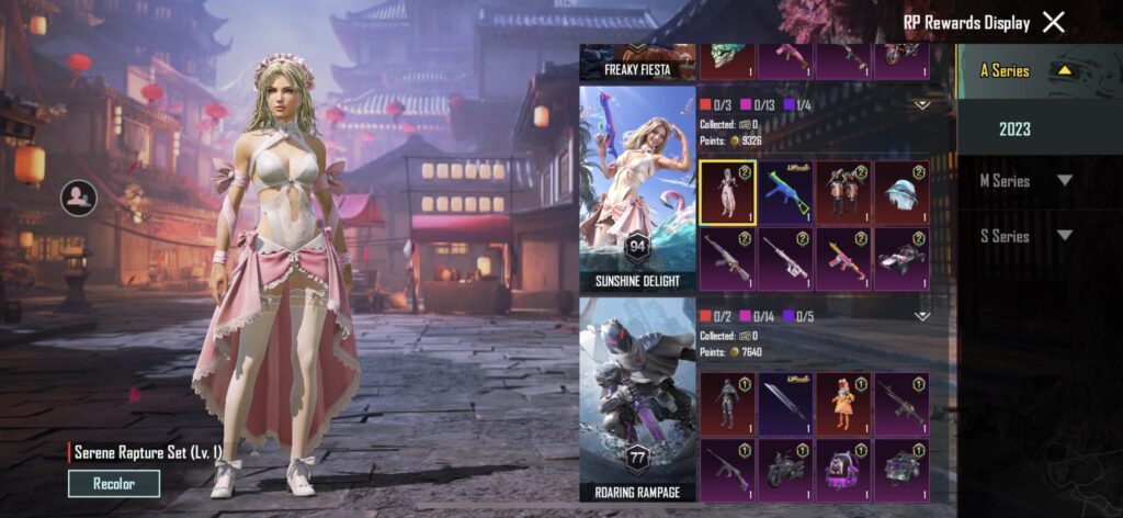 Is there a way to buy previous RP outfits, items, rewards etc?
