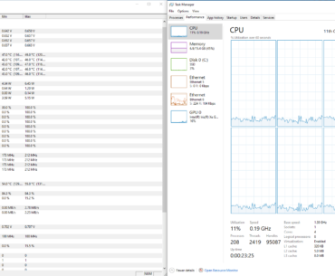 Underclocking an 11th Gen i5 to 190MHz