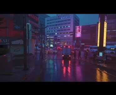 Cyberpunk Gangnam Seoul