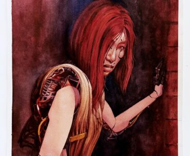 So... I made a watercolor painting of Songbird