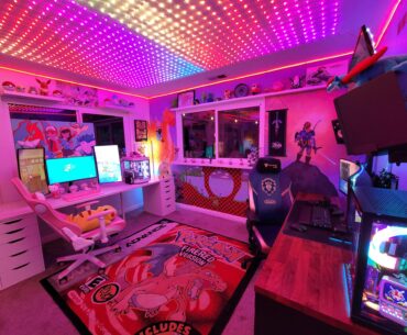 Let's play some games at the arcade room, I hear it really is popping at night! (Room setup)
