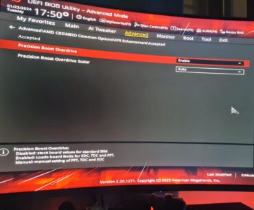 Curve optimizer settings locked