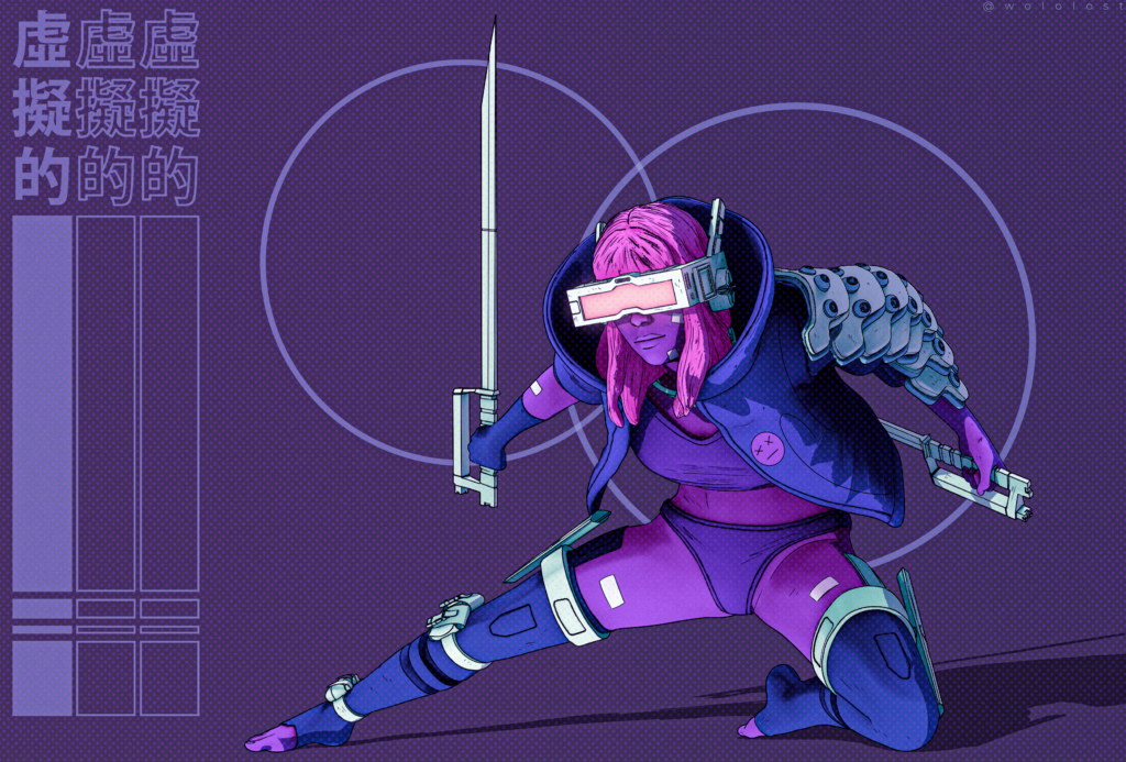 CyberGirl, by me (digital)