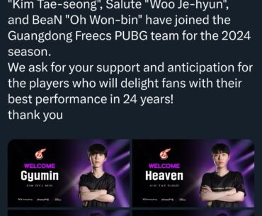 Salute, Gyumin, Heaven & BeaN join Kwangdong Freecs (KDF)