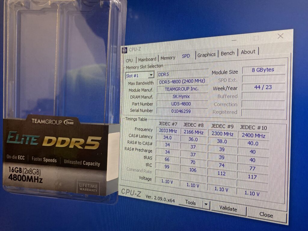 Team group putting Hynix A-die in they 4800 cl40 no heat-spreader lineup. Locked pmic so capped to 1.43v tho.