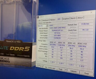 Team group putting Hynix A-die in they 4800 cl40 no heat-spreader lineup. Locked pmic so capped to 1.43v tho.