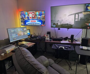 Getting too old to sit at a PC all the time.. maybe tv too high?