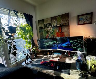 Just set up the new Game room/ Office.