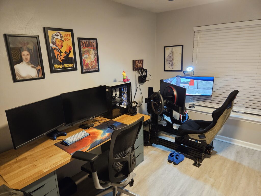 Simming and game cave.