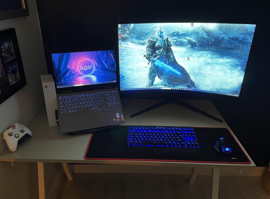 PC died – went for a laptop and curved monitor PC died - went for a laptop and curved monitor