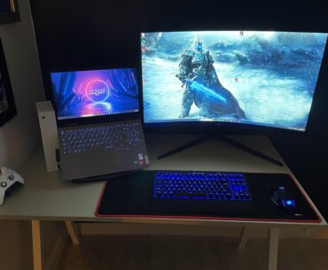 PC died - went for a laptop and curved monitor