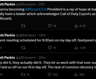 Blizzard guy gets excited for new President and the future of eSports
