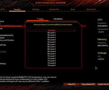 PBO Enhancement (Aorus Elite / Ryzen 7600) - Which setting would be the best?