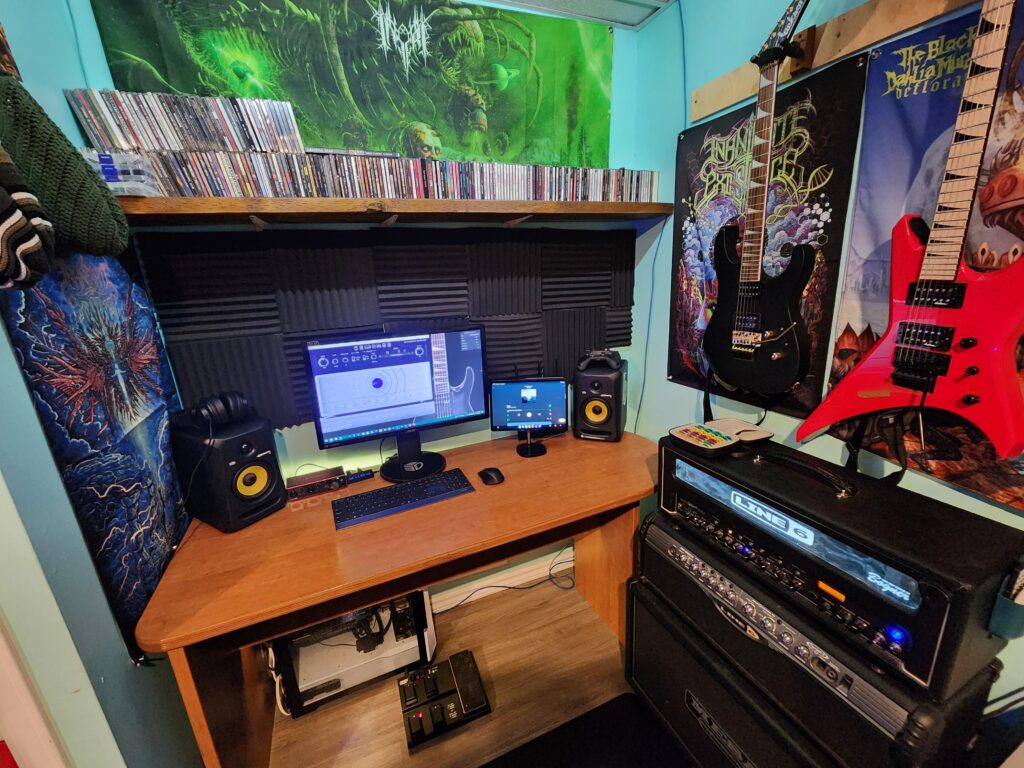 My both monitors died so I'm using old faithful. Blessed for what I got