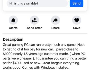 paying $1000 for a gaming pc with a gtx 960 in 2021