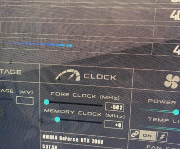 2060 artefacts unless i underclock it
