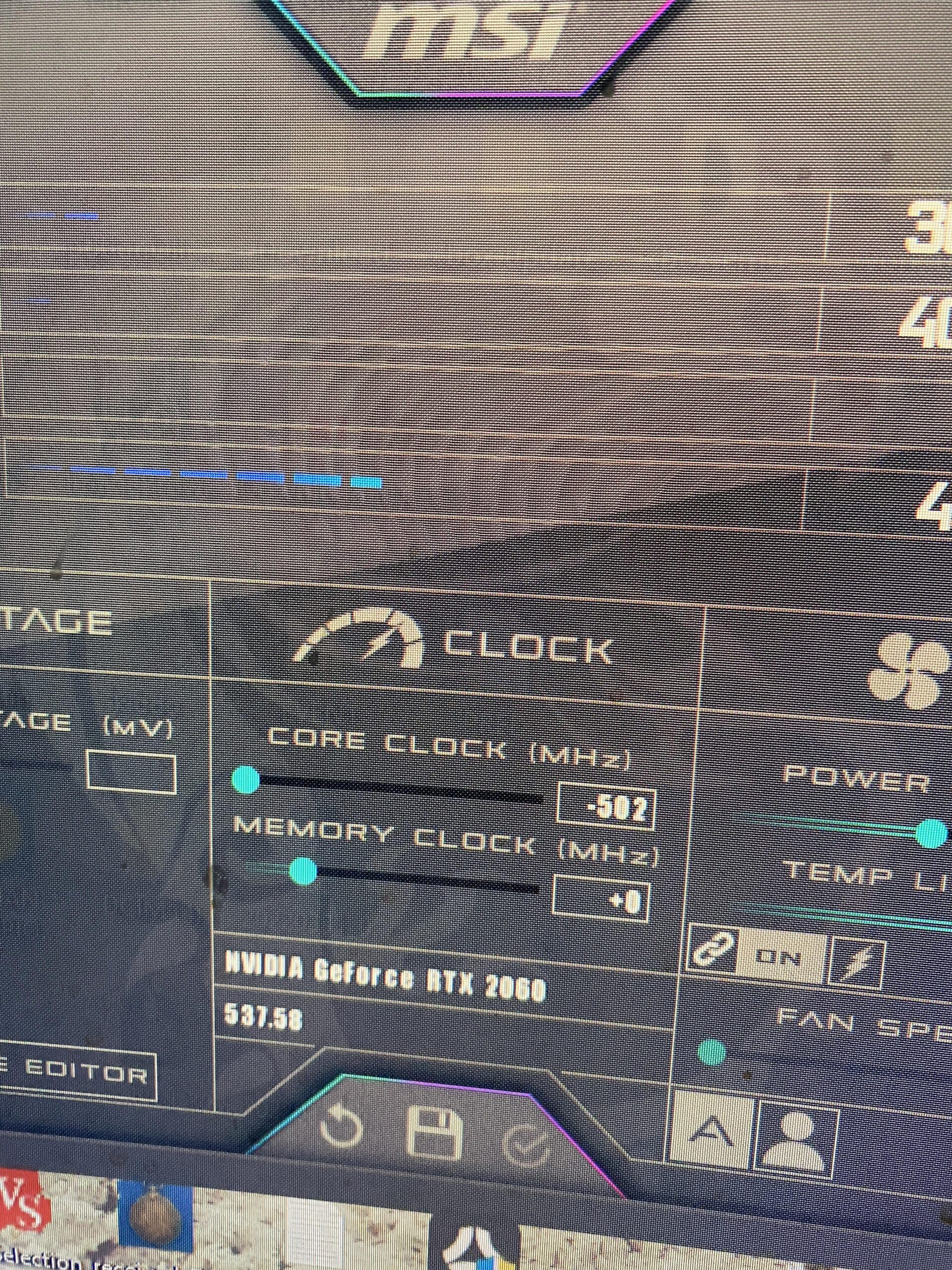 2060 artefacts unless i underclock it 2060 artefacts unless i underclock it