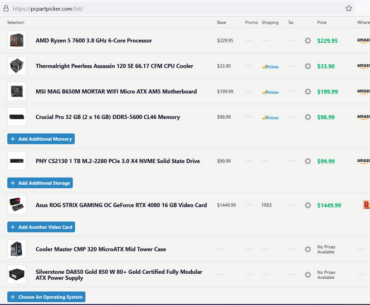 Why does pcpartbuilder say my rtx 4080 isn't compatible?