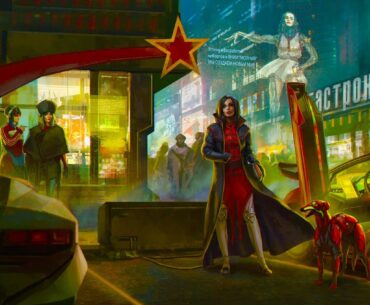 Soviet Cyberpunk artwork by Vadim Kalabukh
