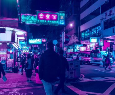 My wife took a photo of me walking around Hong Kong a couple years ago so I edited the colors, it's probably too overdone but I am not really good with photoshop.