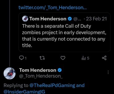 According to Tom Henderson, the stand alone zombies game he reported on back in 2021 has been cancelled