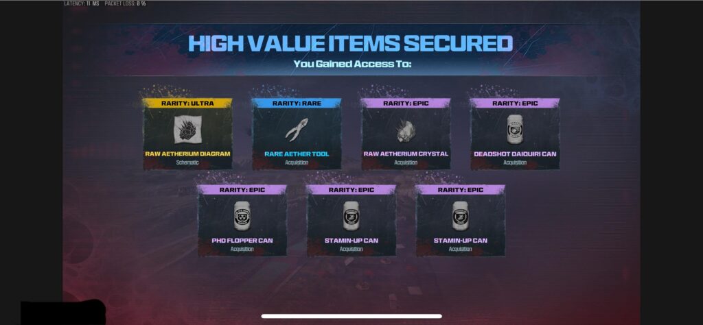 3 times I’ve exfilled with this schematic and it hasn’t registered. Is this another bug?