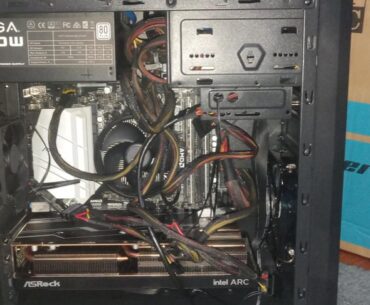 (Update) After some criticisms relating to cable management and my recent learning of what the back gutter is for, I can now put my drives inside the case and close it.
