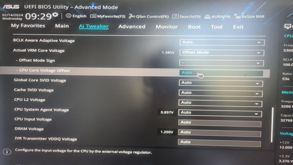 Undervolt 13700K on ASUS z690M plus d4 Undervolt 13700K on ASUS z690M plus d4