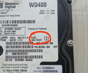 What does slave mean in this old harddrive