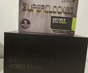 Went from a 1050 Ti -> 4080 Super + 7800X3D. That was quite the upgrade.