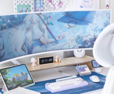 Sneak peek of my white wrapped ultra wide monitor