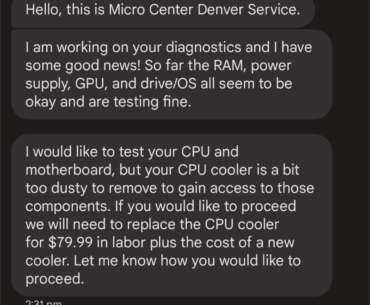 suspicion that i'm being bullshitted by a repair shop