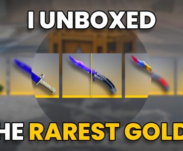 I Unboxed the Rarest Golds in CS2