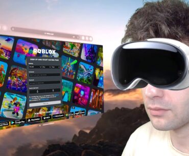 Playing ROBLOX On Apple Vision Pro!