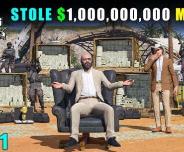 MICHAEL ROB $1,000,000,000 MONEY FROM BUNKER | GTA V GAMEPLAY #311 | GTA 5