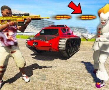 Franklin Finally End PENNYWISE in GTA 5 | SHINCHAN and CHOP