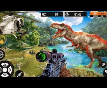 Wild Dino Hunting Jungle Games:Shooter FPS Game -AndroidGamePlay#1
