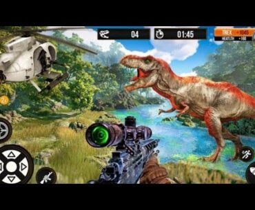 Wild Dino Hunting Jungle Games:Shooter FPS Game -AndroidGamePlay#1