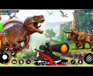 Wild Dino Hunting Gun Games:Shooter FPS Game -AndroidGamePlay#1