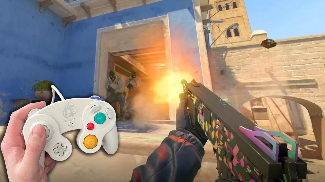 using a GameCube controller in Counter-Strike 2 using a GameCube controller in Counter-Strike 2