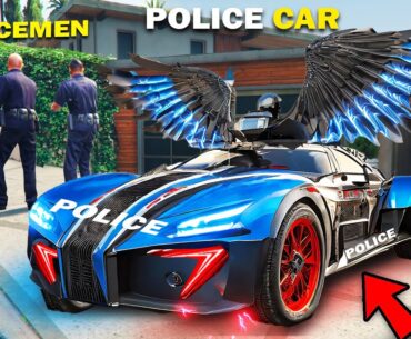 GTA 5 : I Stole The Fastest Police Supercar From Police Near Franklin's House.. (GTA 5 Mods)