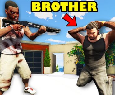 Franklin Saved His TWIN BROTHER'S Life in GTA 5 | SHINCHAN and CHOP